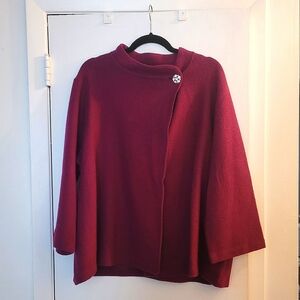 Jones New York, Collection Women,3X, Sweater, Plumb Wine